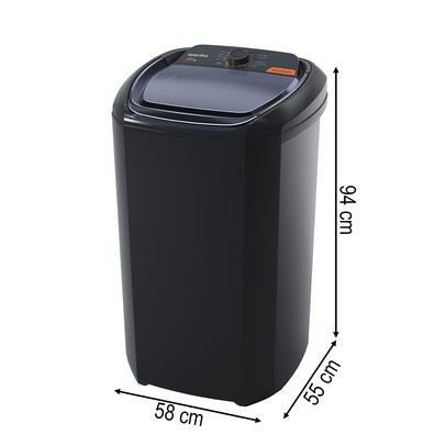 Máquina de Lavar Premium Lwbe201t3 20.1kg 127v Black - Wanke