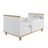 Berço Mini Cama 2 em 1 Mimo Off White/Nature - Permóbili