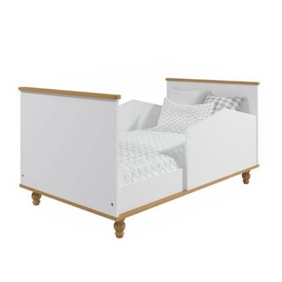 Berço Mini Cama 2 em 1 Mimo Off White/Nature - Permóbili