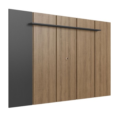 Painel para TV Até 75 Polegadas Paris 1 Prateleira Grafite - Art In Móveis