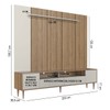 Rack com Painel para TV Até 75 Polegadas Rotterdam 2 Portas 2 Gavetas com Led Arenas - Art In Móveis