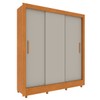 Guarda-Roupa Casal Vitória 3 Portas 4 Gavetas Flex Cinamomo/Off White - Tcil Móveis