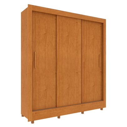 Guarda-Roupa Casal Vitória 3 Portas 4 Gavetas Flex Cinamomo/Off White - Tcil Móveis