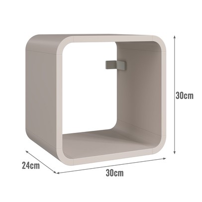 Nicho Organizador Curve Bege Dunas - Completa Móveis