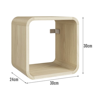 Nicho Organizador Curve Carvalho Araguaia - Completa Móveis