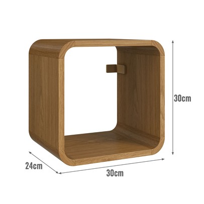 Nicho Organizador Curve Carvalho Xingu - Completa Móveis