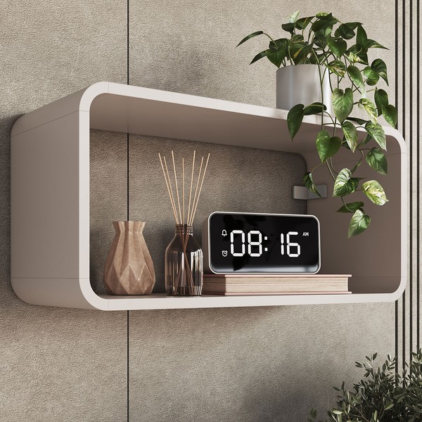 Nicho Organizador Duplo Curve Bege Dunas - Completa Móveis