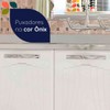 Balcão de Cozinha para Pia em Aço Star New 5 Portas 2 Gavetas Branco - Telasul