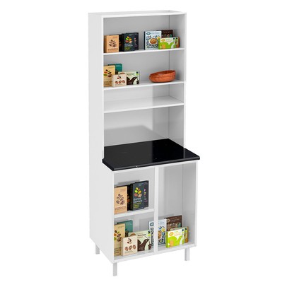 Paneleiro em Aço Mirage 4 Portas 3 Prateleiras Branco - Telasul