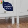 Cozinha Compacta em Aço Star New 9 Portas com Vidro Branco - Telasul