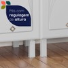 Cozinha Completa em Aço Star New 12 Portas 3 Gavetas com Vidro Preto - Telasul