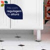 Cozinha Completa em Aço Topázio 12 Portas 3 Gavetas com Vidro Branco - Telasul