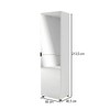 Sapateira Versa Home 1 Porta 5 Prateleiras com Espelho Branco - Telasul