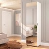 Sapateira Versa Home 1 Porta 5 Prateleiras com Espelho Branco - Telasul