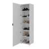 Sapateira Versa Home 1 Porta 5 Prateleiras com Espelho Branco - Telasul