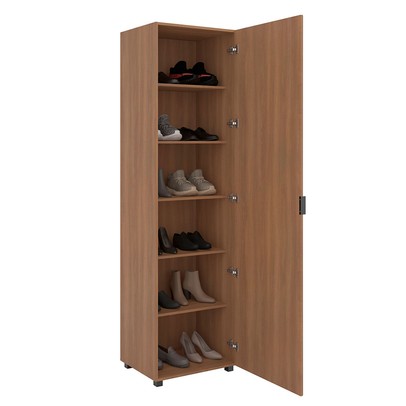 Sapateira Versa Home 1 Porta 5 Prateleiras com Espelho Freijó - Telasul