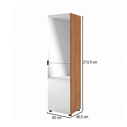 Sapateira Versa Home 1 Porta 5 Prateleiras com Espelho Freijó - Telasul