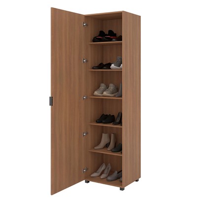 Sapateira Versa Home 1 Porta 5 Prateleiras com Espelho Freijó - Telasul