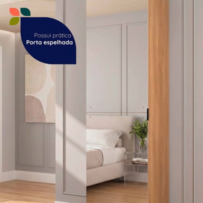 Sapateira Versa Home 1 Porta 5 Prateleiras com Espelho Freijó - Telasul