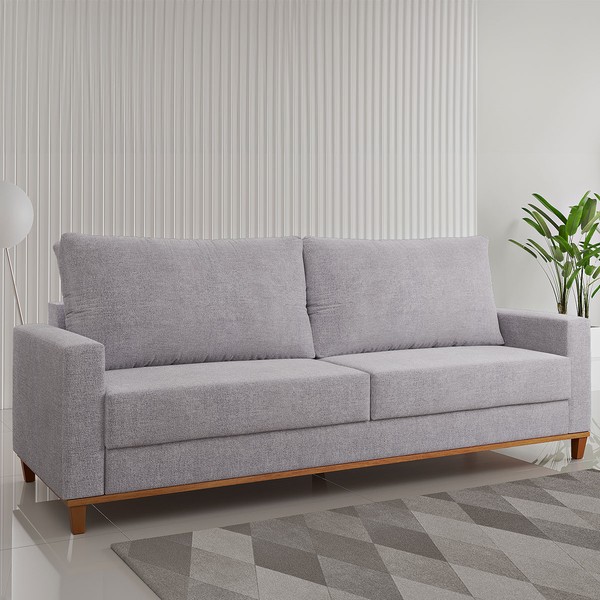 Sofá Living 4 Lugares Zack Linhão Juta - Vian