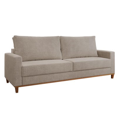 Sofá Living 4 Lugares Zack Linhão Castanho - Vian