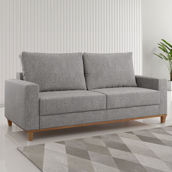 Sofá Living Gilbran 3 Lugares Linhão Funghi - Vian