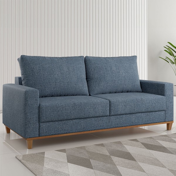 Sofá Living Gilbran 3 Lugares Linhão Safira - Vian