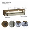 Rack com Painel para TV Até 70 Polegadas Loop 2 Gavetas 1 Prateleira Cedro/Off White - Olivar Móveis
