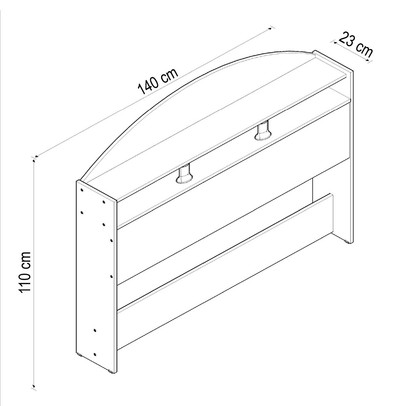 Cabeceira Casal Sicilia Carvalho - Tebarrot