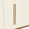 Guarda-Roupa Casal Beaumont 6 Portas 3 Gavetas Canela/Off White - Kappesberg