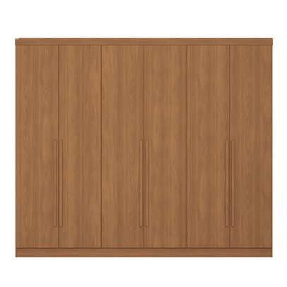 Guarda-Roupa Casal Beaumont 6 Portas 3 Gavetas Canela - Kappesberg