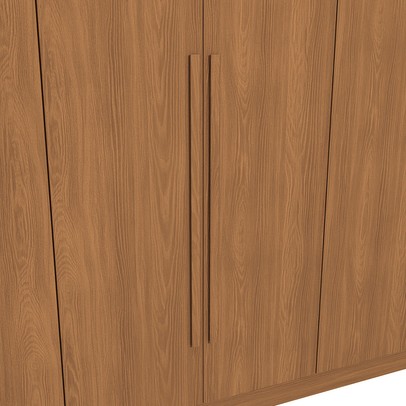 Guarda-Roupa Casal Beaumont 6 Portas 3 Gavetas Canela - Kappesberg