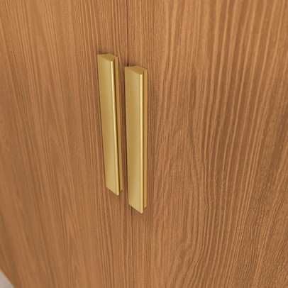 Guarda-Roupa Casal Baume 6 Portas 2 Gavetas Canela - Kappesberg