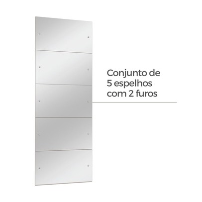 Guarda-Roupa Casal Capri 3 Portas 4 Gavetas com Espelho Flex Branco/Preto - Fellicci