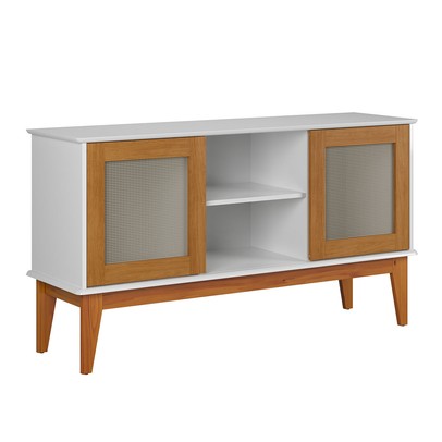 Balcão Buffet Denver 2 Portas 1 Prateleira Branco/Nature - Tebarrot