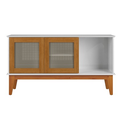 Balcão Buffet Denver 2 Portas 1 Prateleira Branco/Nature - Tebarrot