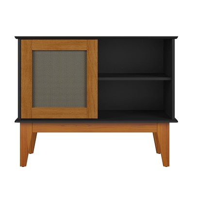 Balcão Buffet Denver 1 Porta 1 Prateleira Preto/Nature - Tebarrot