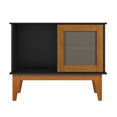 Balcão Buffet Denver 1 Porta 1 Prateleira Preto/Nature - Tebarrot