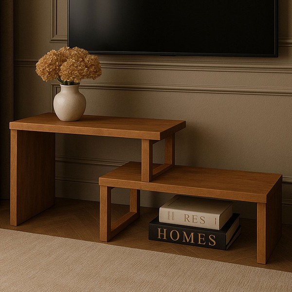 Rack para TV Até 70 Polegadas Netuno Nature - Tebarrot