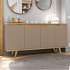 Balcão Buffet Gracyella 4 Portas Fendi/Hannover - Pnr Móveis