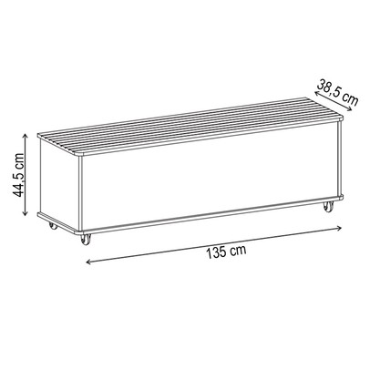 Baú Pablo 1 Porta Hannover - Pnr Móveis