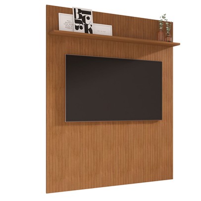 Painel para TV Até 70 Polegadas Aléria 1 Prateleira Cedro - Pnr Móveis