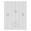 Guarda-Roupa Casal Jamaica 6 Portas 2 Gavetas Branco - Fellicci