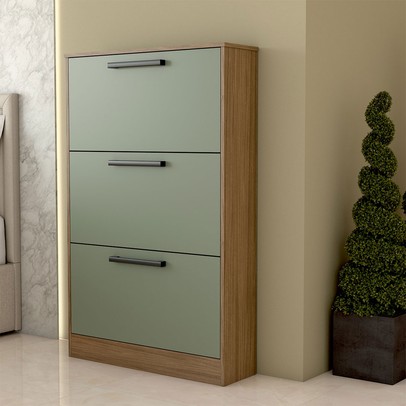 Sapateira Roma 3 Portas Freijo/Oliva - Panorama Móveis