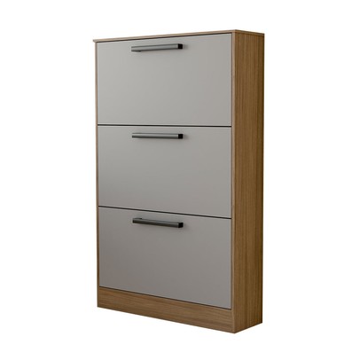 Sapateira Roma 3 Portas Freijo/Cinza - Panorama Móveis