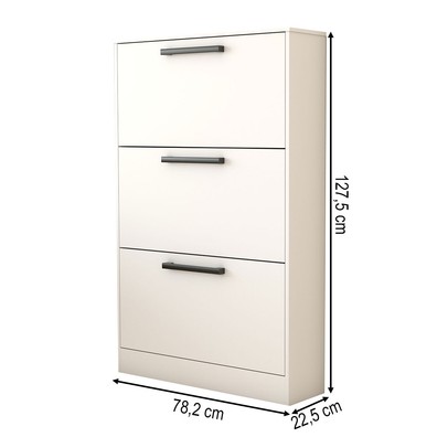 Sapateira Roma 3 Portas Branco - Panorama Móveis