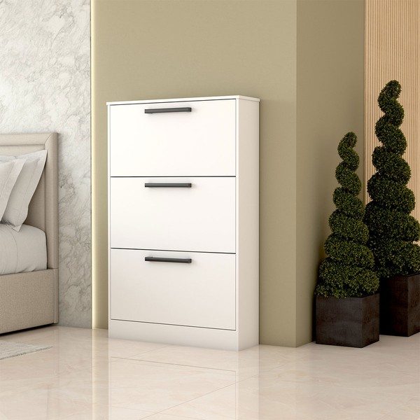 Sapateira Roma 3 Portas Branco - Panorama Móveis