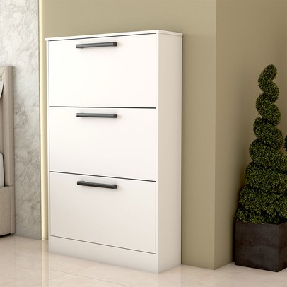 Sapateira Roma 3 Portas Branco - Panorama Móveis