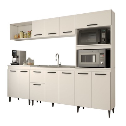 Cozinha Completa Silvana 11 Portas 1 Gaveta Branco - Panorama Móveis