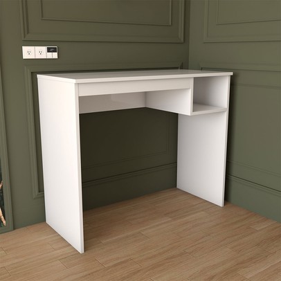 Mesa Escrivaninha Lugano 1 Nicho Branco - Panorama Móveis